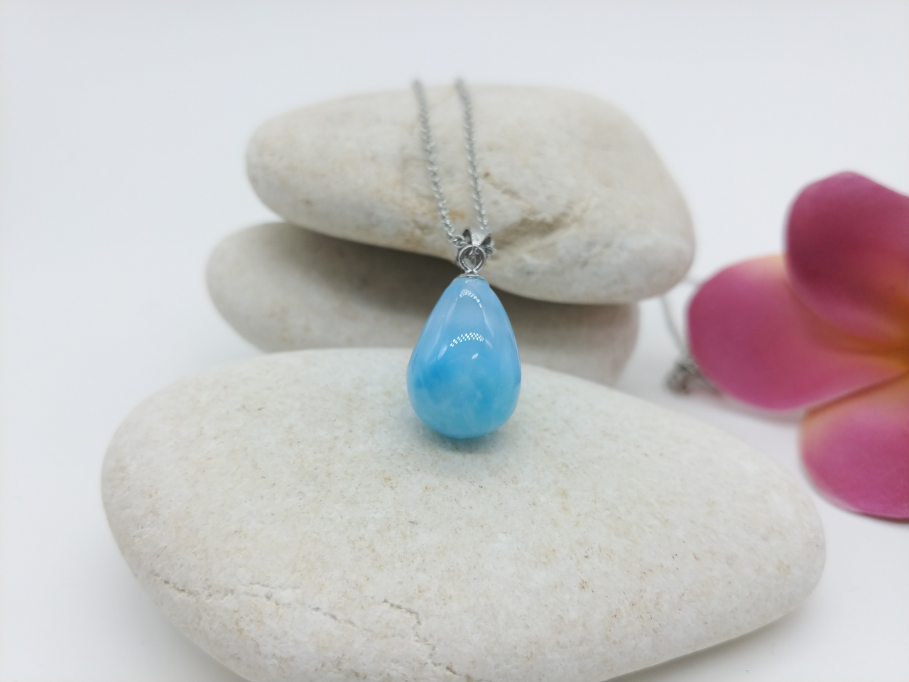 Larimar  spring drop pendant
