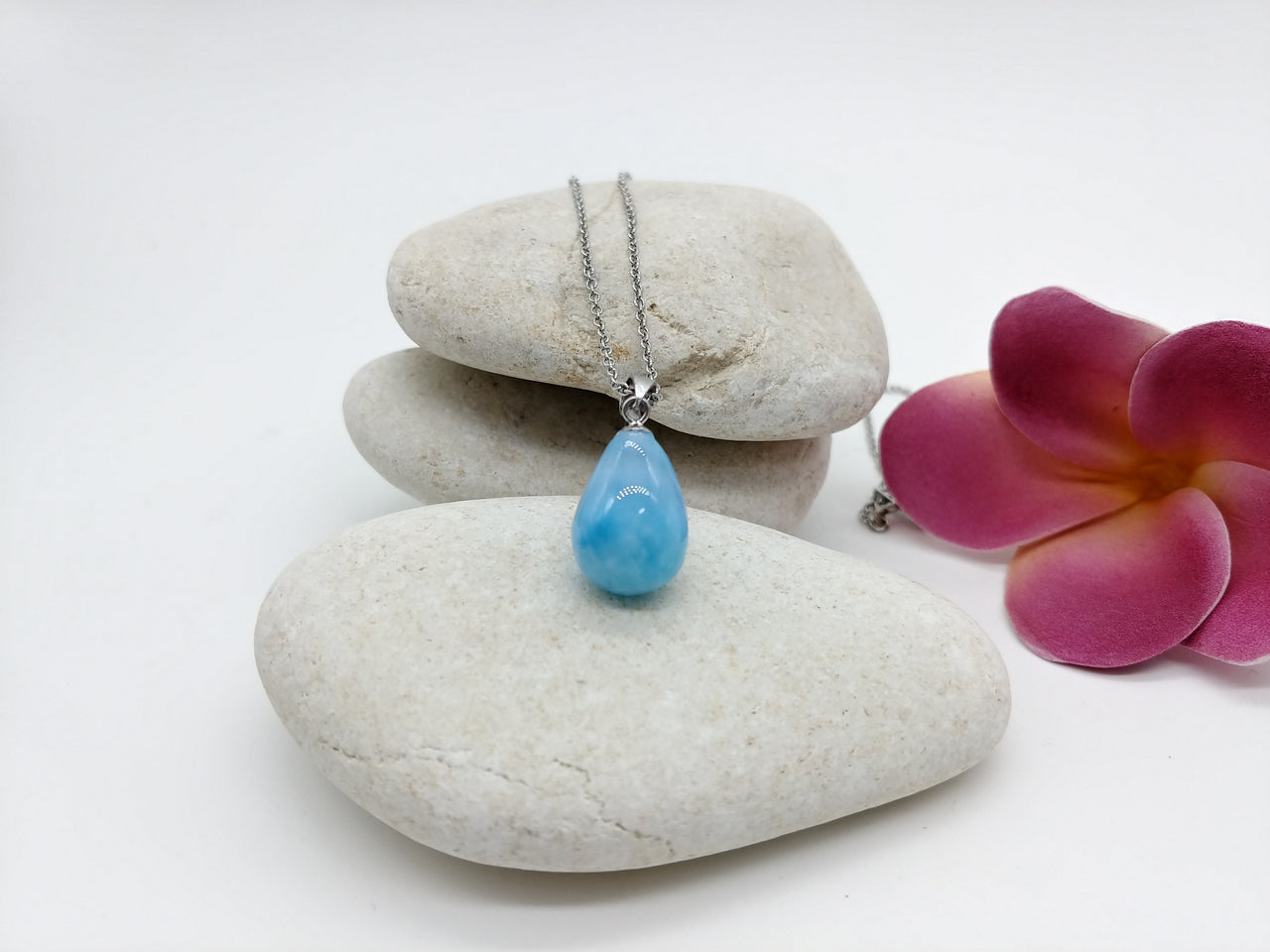 Larimar  spring drop pendant