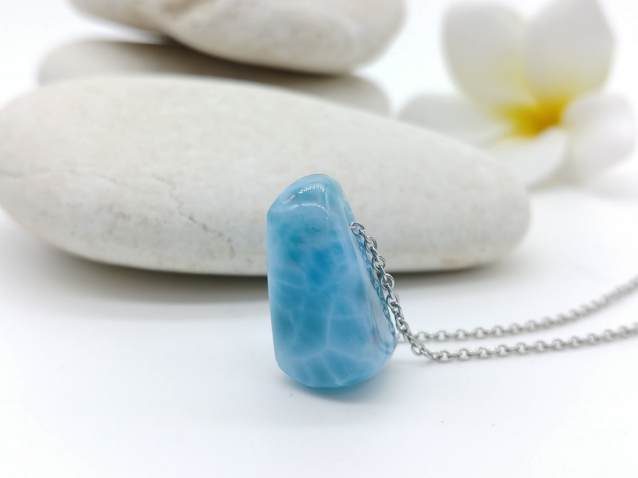 Larimar healing pendant