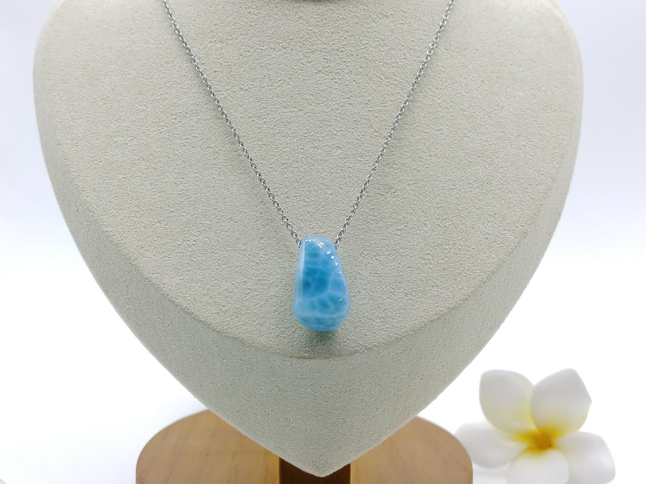 Larimar healing pendant