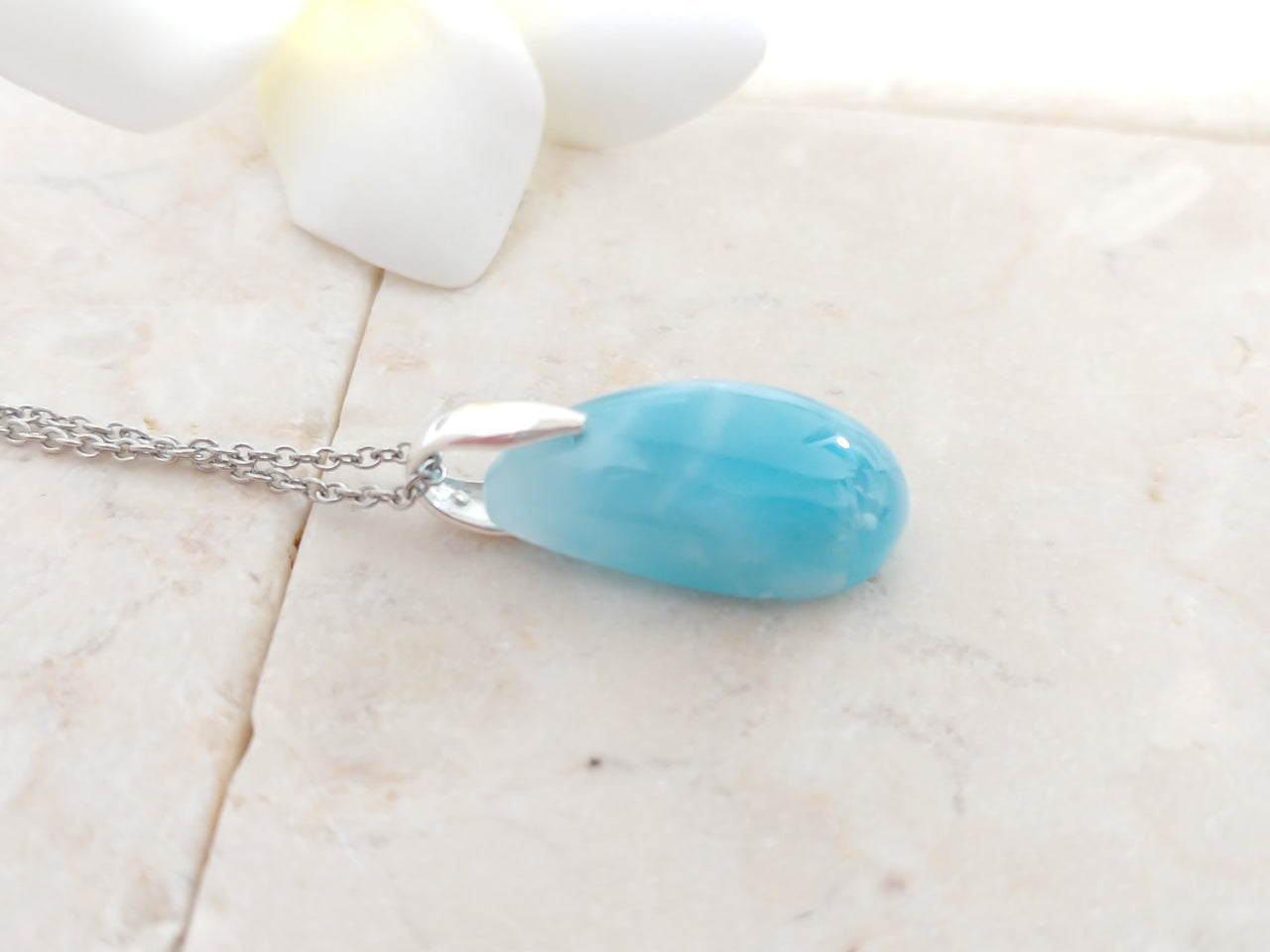Larimar 雫 pendant