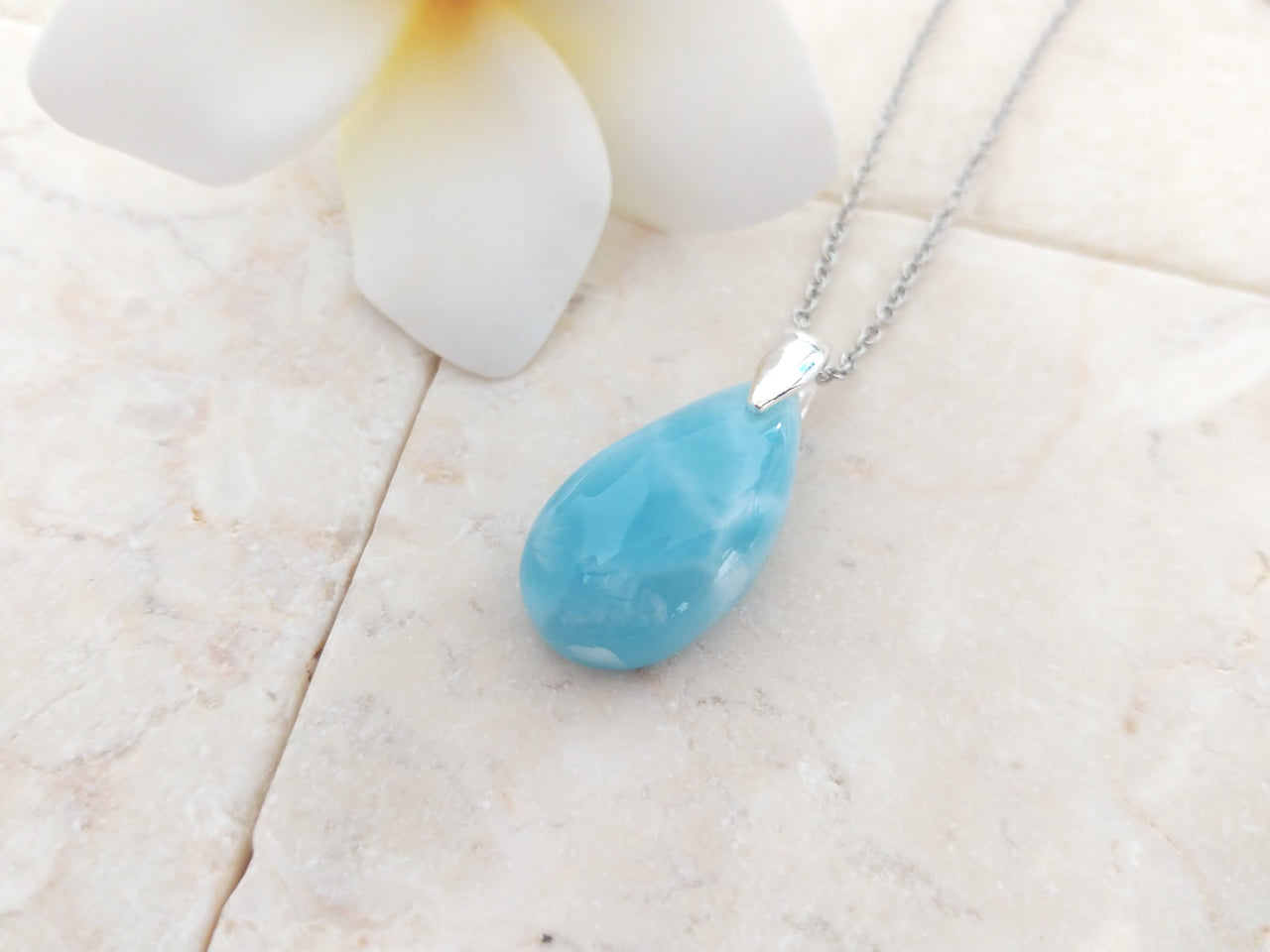 Larimar 雫 pendant