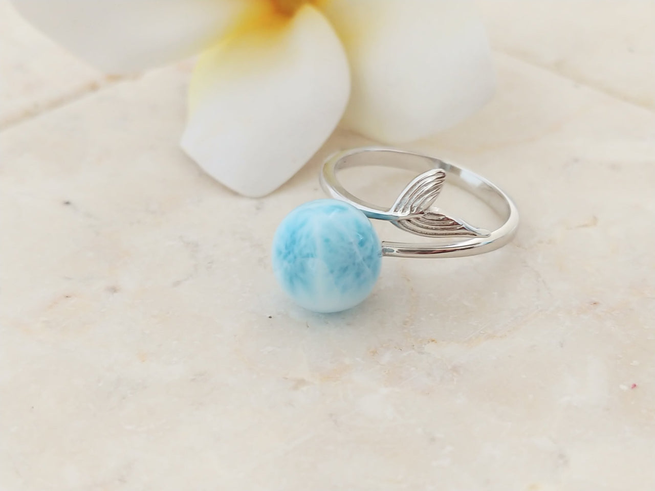 Larimar tail ring