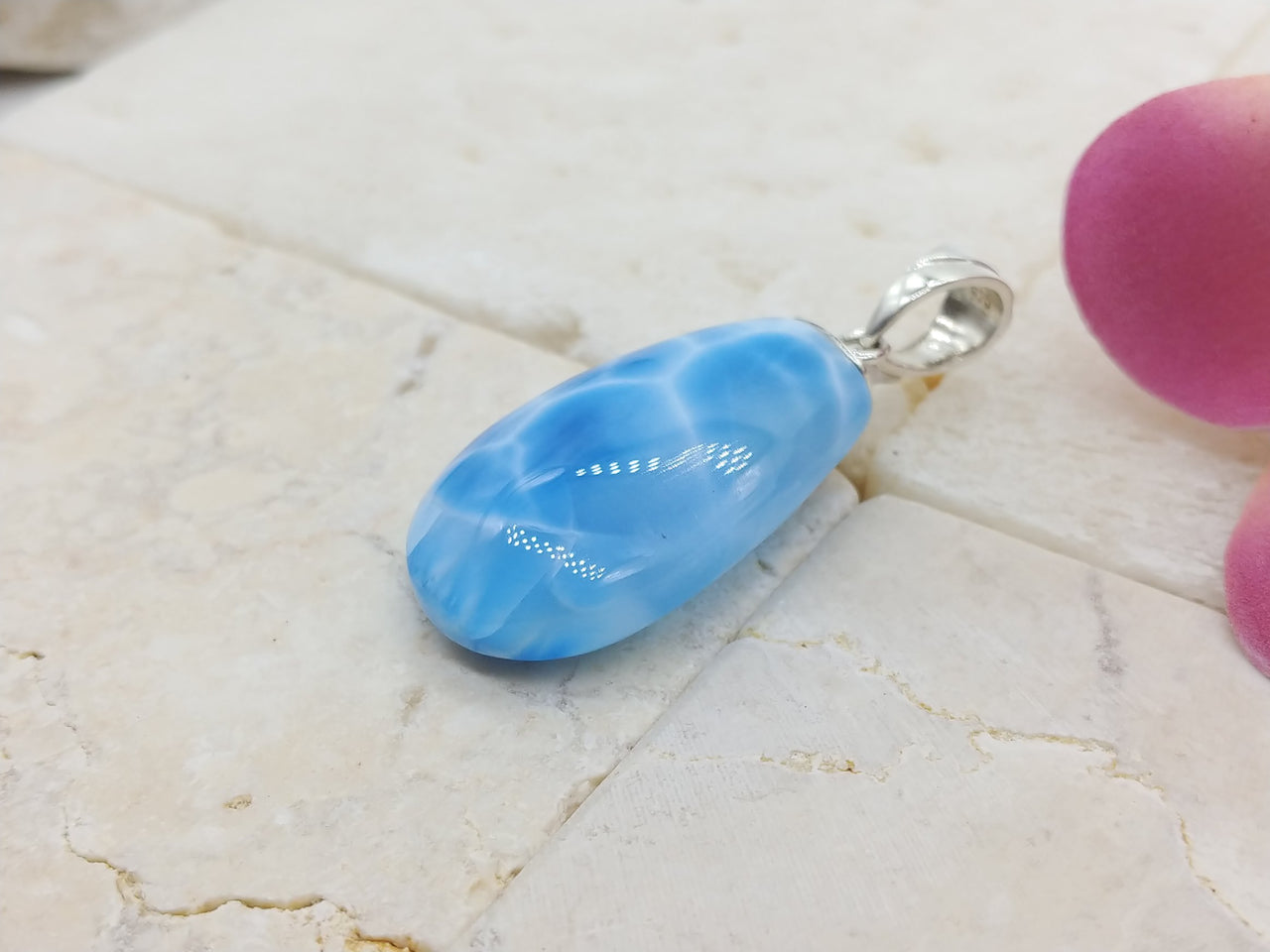 Larimar AAA drop pendant