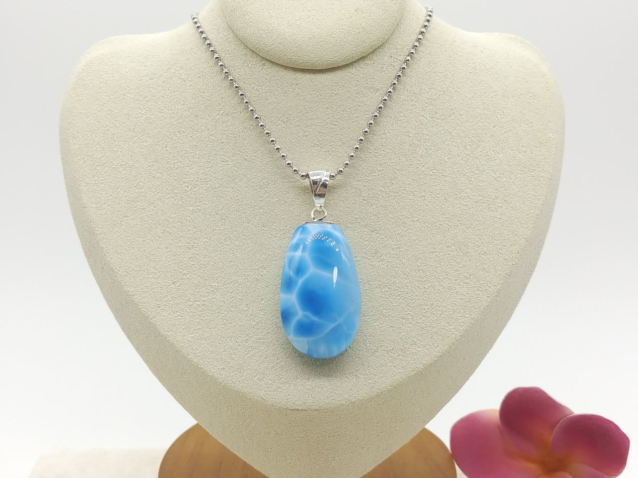 Larimar AAA drop pendant