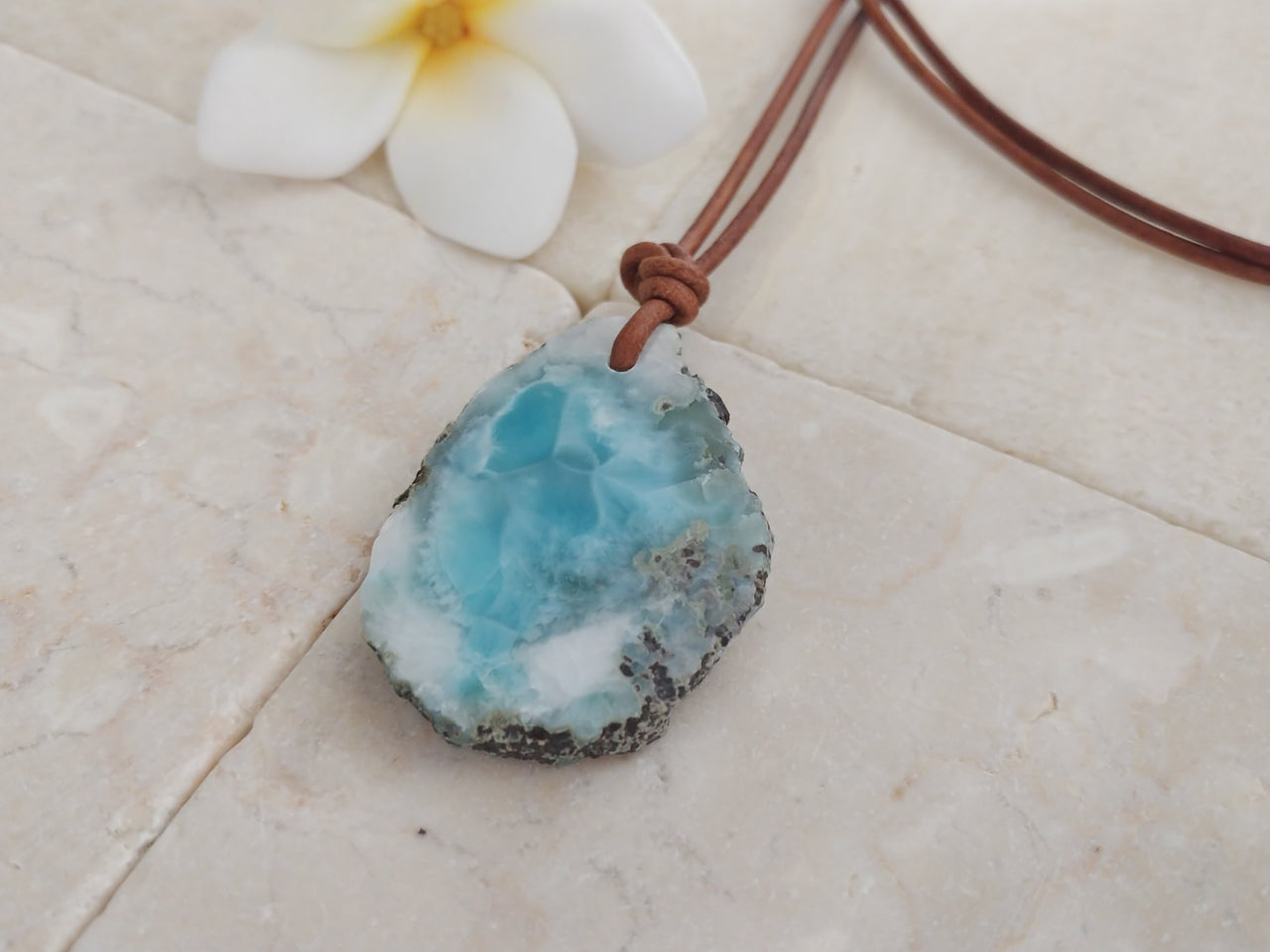 Larimar nature pendant