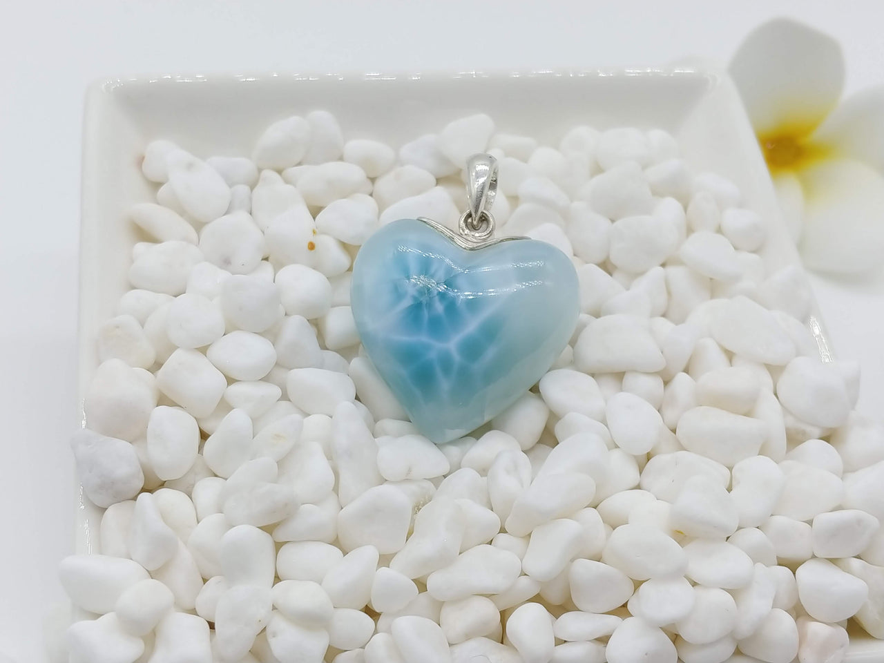 Larimar heart pendant