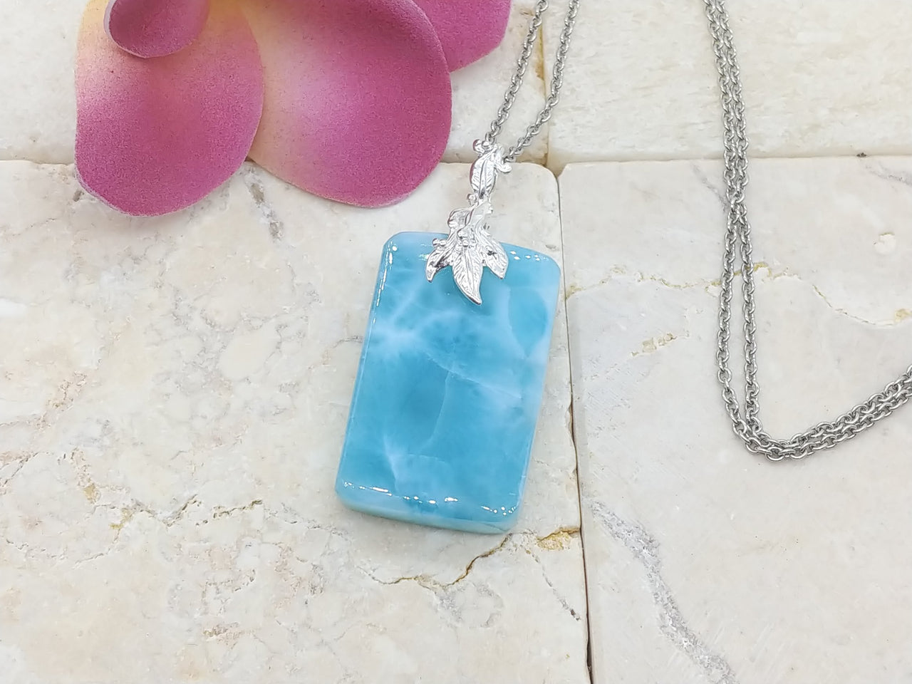 Larimar AAA like jelly pendant
