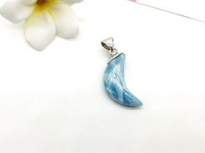 Larimar Crescent Moon pendant