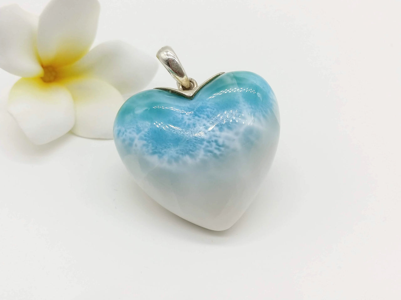 Larimar AAA heart pendant