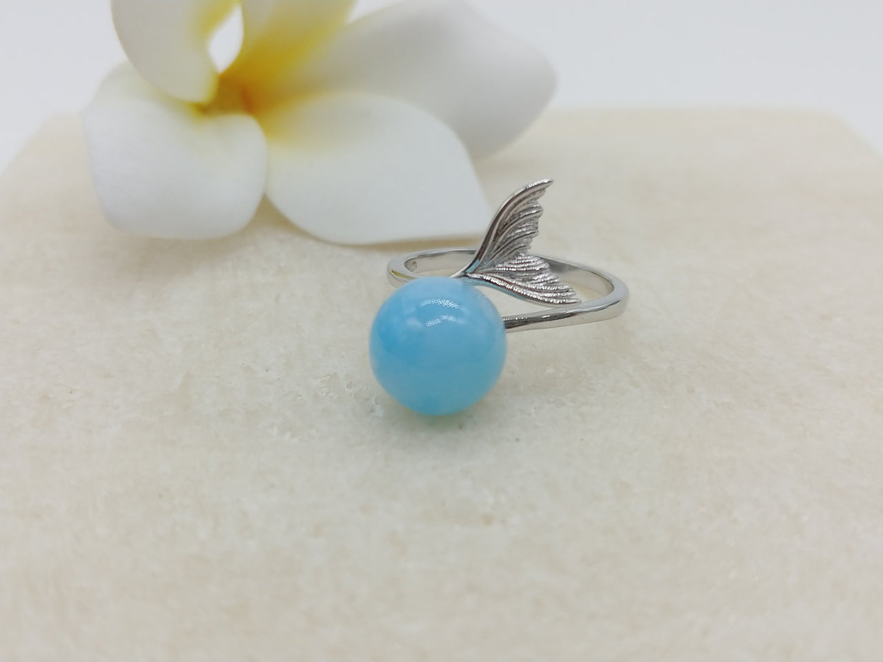 Larimar Libero Tail Ring