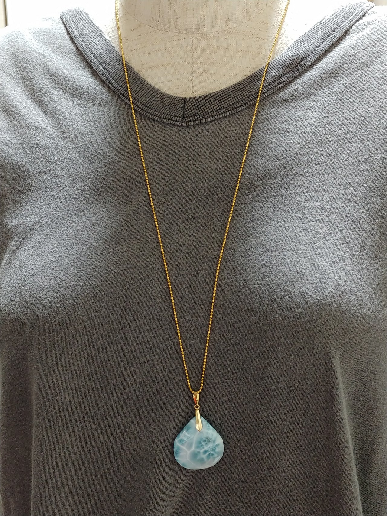 Necklace Ball chain SUS316L IP Gold color