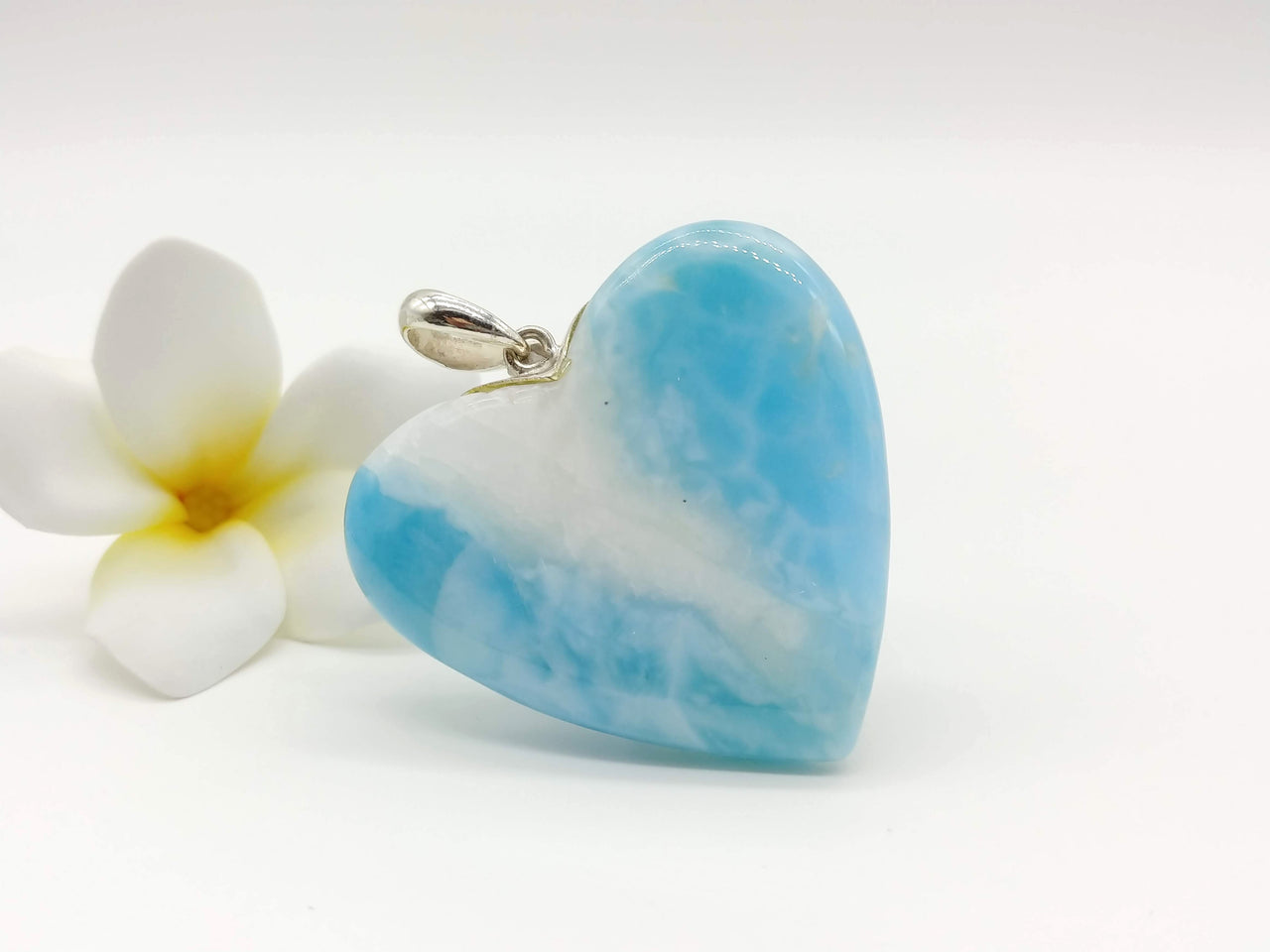 Larimar beauty BIG heart pendant