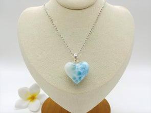Larimar blue heart pendant