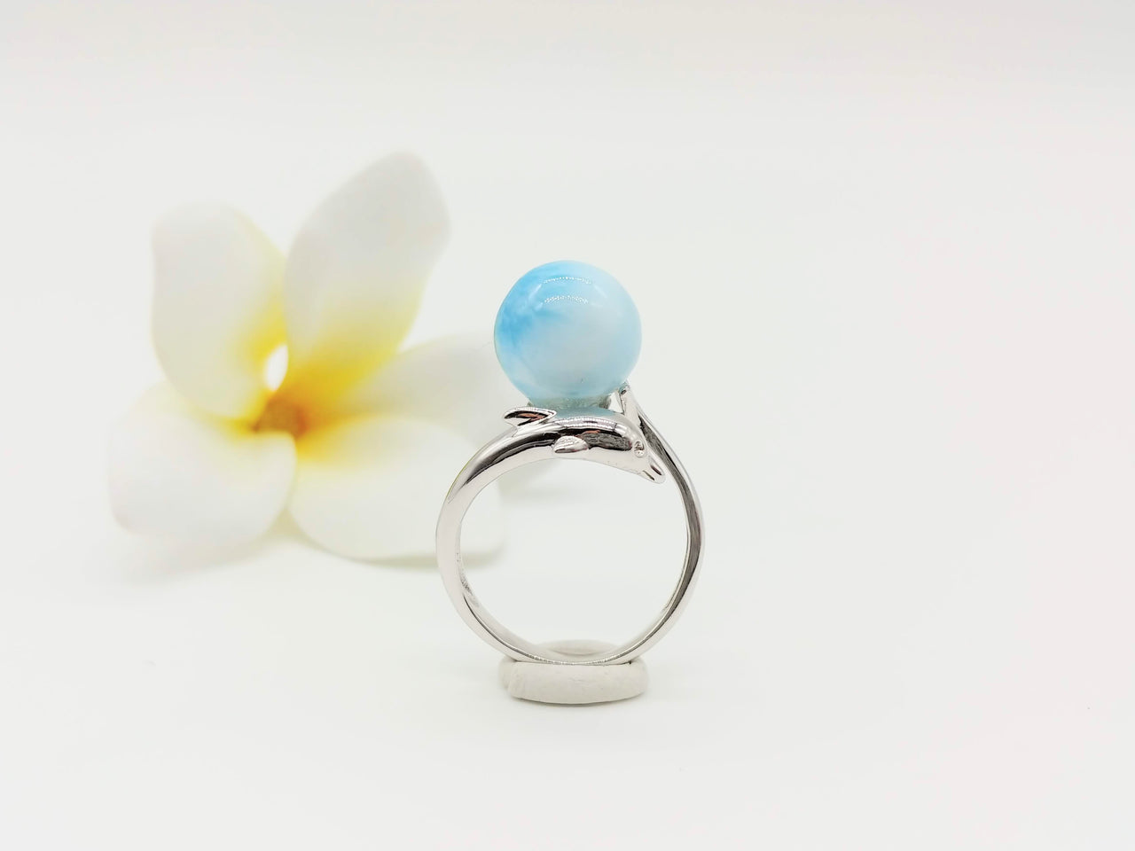 Larimar dolphin ring