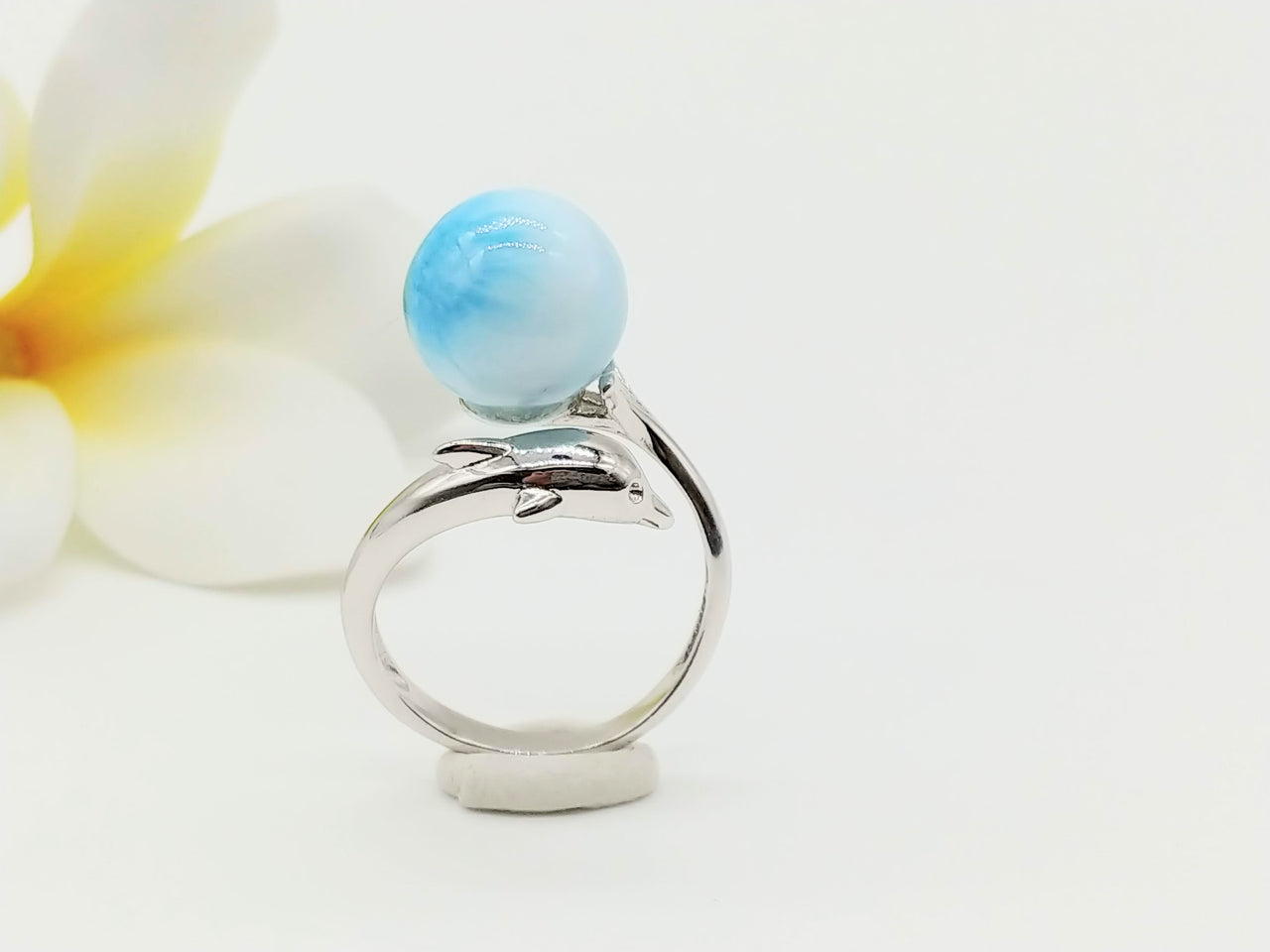 Larimar dolphin ring