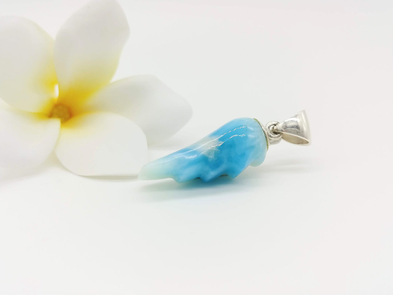 Larimar AAA wing pendant