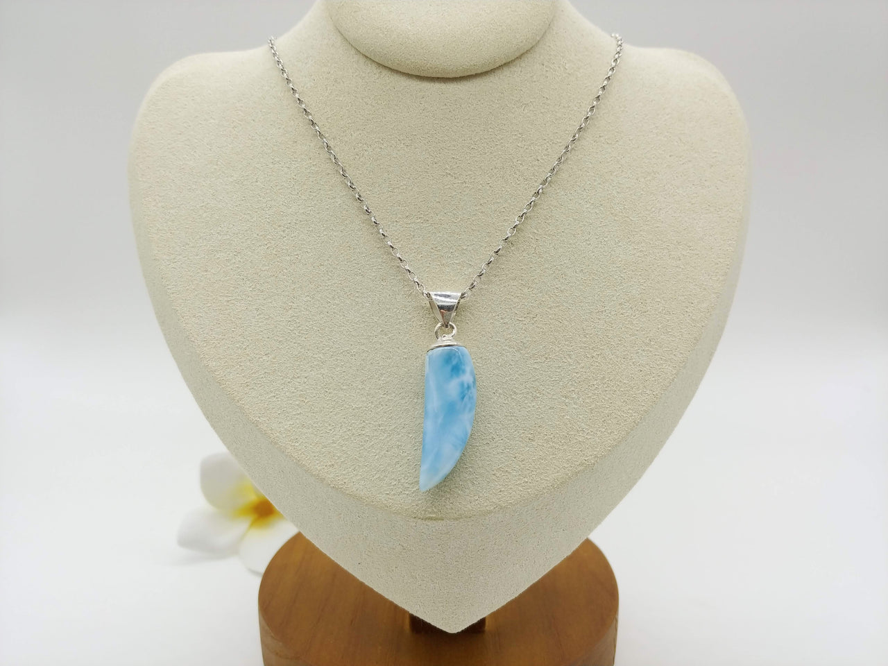Larimar Chili pepper pendant