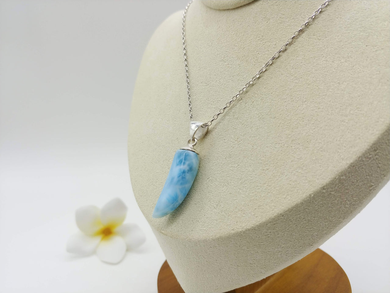 Larimar Chili pepper pendant