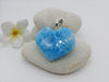 Larimar beauty caribbean blue heart pendant
