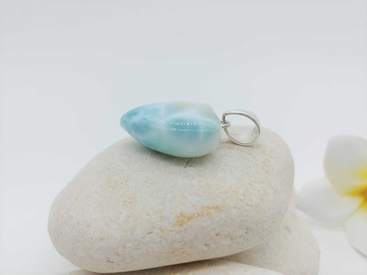 Larimar lovely heart pendant